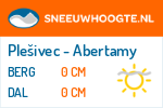 Sneeuwhoogte Plešivec - Abertamy